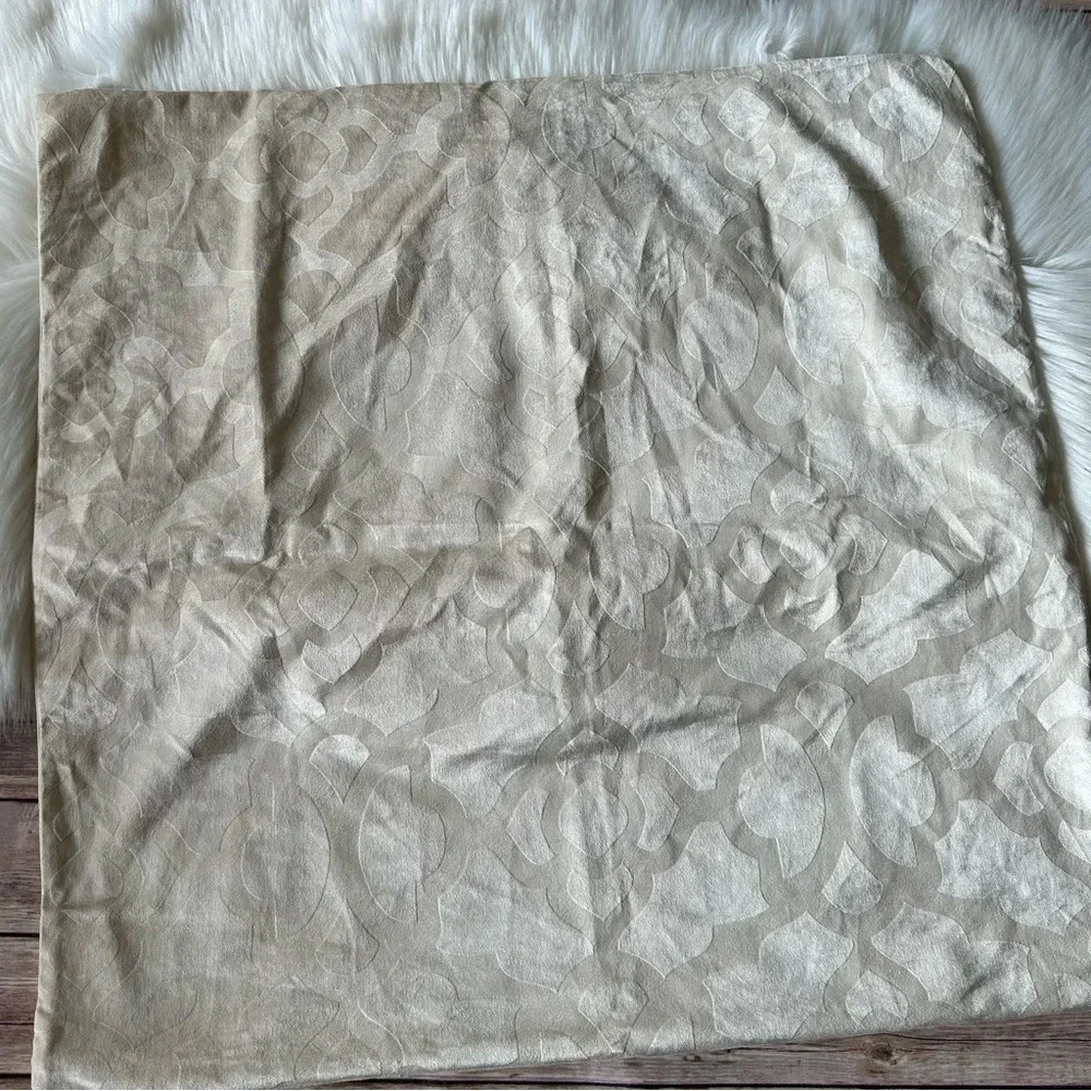 Z Gallerie Velvet Two Shams Pillow Cases Ivory
